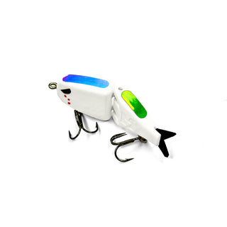 White Raptor with two Holographic Tracer stickers on back