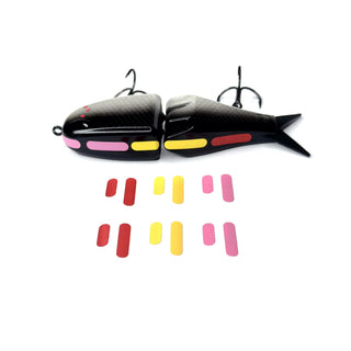 Maxed Fishing Tracer Pack decals for glide bait visibility